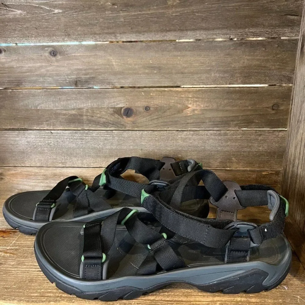 Mens Teva‎ Terra Fi 5 Black Sport Hiking Outdoor Comfort Sandals Size 14 M EUC